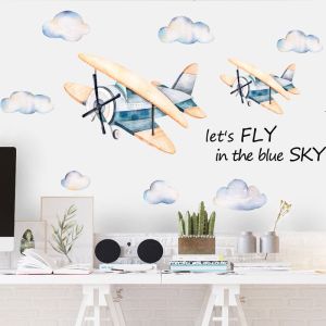 Wallsticker - Planes and Clouds